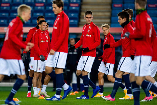 Omar Elabdellaoui of Norway warms up