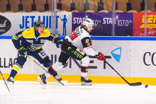 s Didrik Strömberg och Malmö Redhawks Adam Brodecki