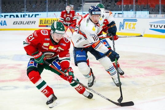 Frölundas Karl Henriksson och Växjös Richard Gynge