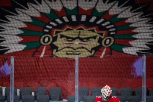Frölundas målvakt Niklas Rubin