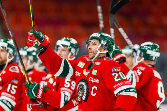 Frölundas Joel Lundqvist jublar