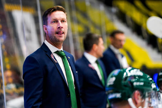 Färjestads huvudtränare Johan Pennerborn