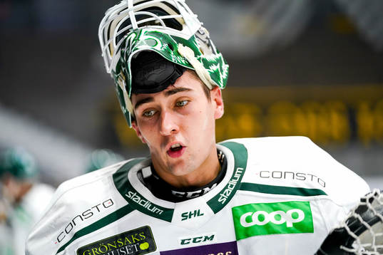 Färjestads målvakt Arvid Holm