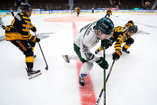 Skellefteås Arvid Lundberg och Darren Nowick
