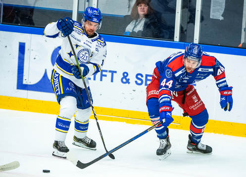 Oskarshamns Nolan Zajac och Leksands Oskar Lang