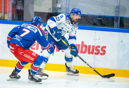 Oskarshamns Adam Janosik och Leksands Marek Hrivík