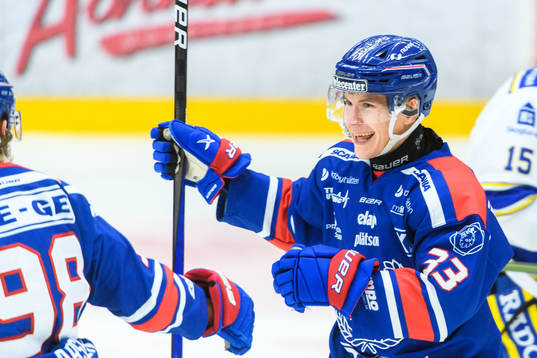 Oskarshamns Filiph Engsund jublar