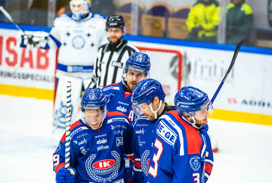 Oskarshamns Pontus Näsén jublar