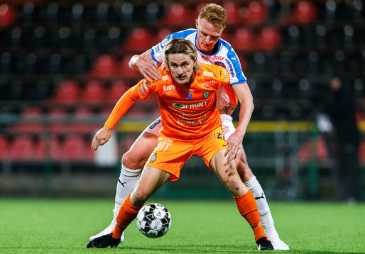 AFC Eskilstunas Viktor Götesson och Akropolis Nicklas