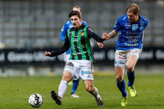 GAIS Adnan Maric och Norrbys Nicklas Savolainen
