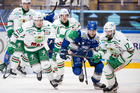 Rögles Erik Andersson och Leksands Fredrik Forsberg och