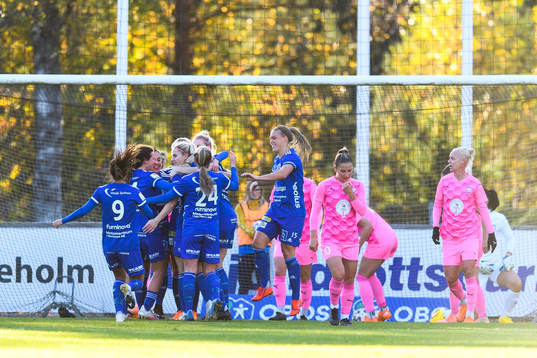 Vittsjös spelare jublar