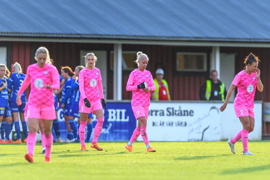 Rosengårds Nathalie Björn och Caroline Seger deppar