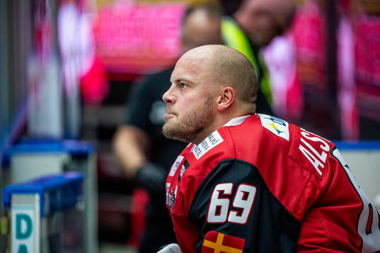 Malmö Redhawks målvakt Oscar Alsenfelt deppar