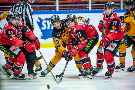 Malmö Redhawks Jan-Mikael Järvinen, Pontus Westerholm och