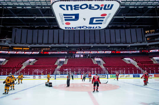 Malmö arena innan ishockeymatchen i SHL mellan Malmö