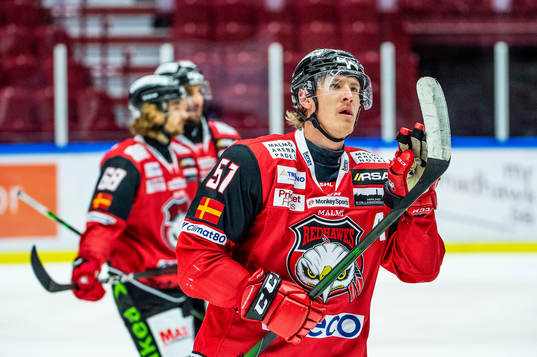 Malmö Redhawks Emil Sylvegård deppar