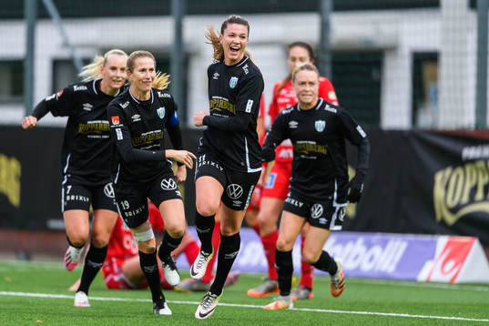 Göteborgs Pauline Hammarlund jublar