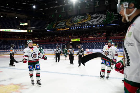 Frölundas Max Friberg och Joel Lundqvist deppar