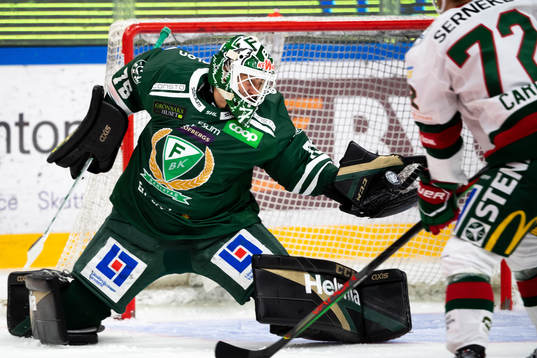 Färjestads målvakt Arvid Holm