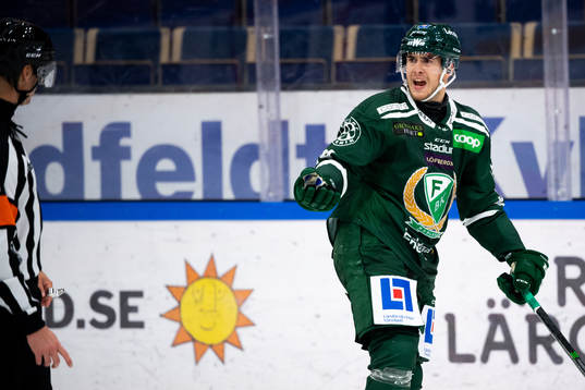 Färjestads Michael Lindqvist reagerar