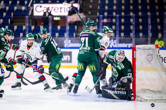 Färjestads målvakt Arvid Holm
