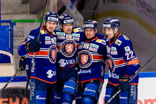 Växjös Hardy Häman Aktell, Emil Pettersson, Jack Drury
