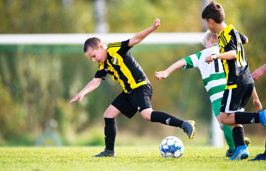 i matchen för pojkar 9 år mellan IFK Hässleholm och VMA