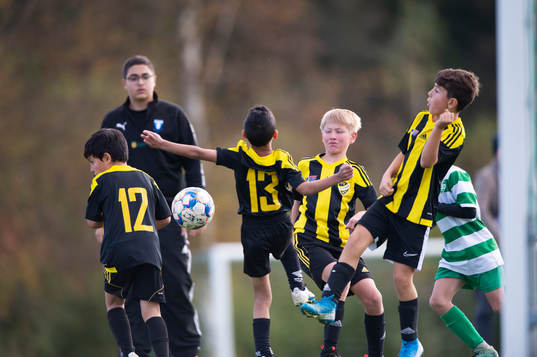 i matchen för pojkar 9 år mellan IFK Hässleholm och VMA