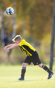 i matchen för pojkar 9 år mellan IFK Hässleholm och VMA