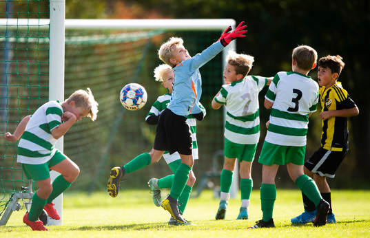 i matchen för pojkar 9 år mellan IFK Hässleholm och VMA