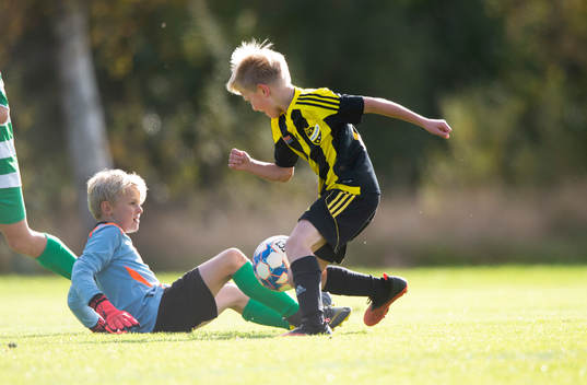 i matchen för pojkar 9 år mellan IFK Hässleholm och VMA