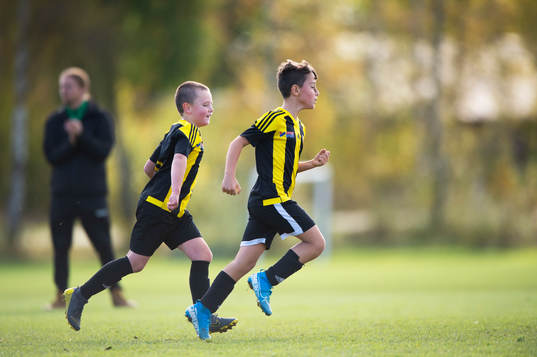 i matchen för pojkar 9 år mellan IFK Hässleholm och VMA