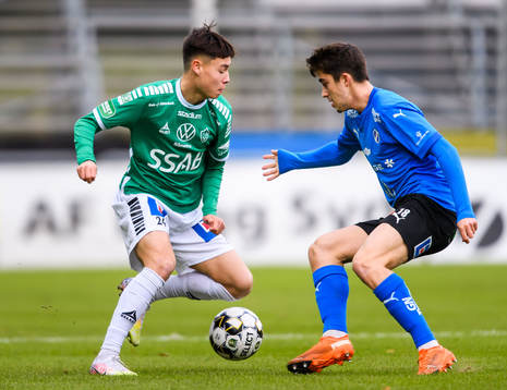 Brages Noa Williams och Halmstads Emil Tot Wikström
