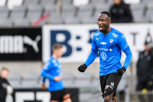 Halmstads Sadat Karim jublar