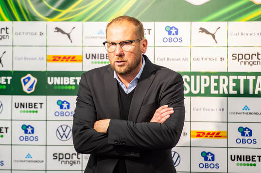 Halmstads tränare Magnus Haglund