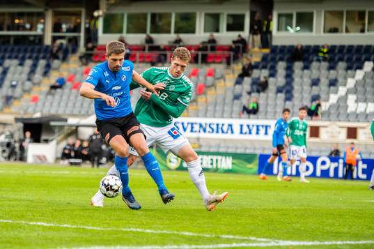 Halmstads Mikael Boman  och Brages Alexander Ekblad