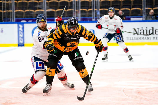 Linköpings Jimmy Andersson och Skellefteås Darren Nowick