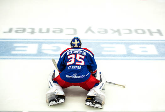 Oskarshamns målvakt Joe Cannata