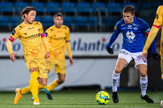 Patrick Berg of Bodø/Glimt and Marcus Holmgren Pedersen of