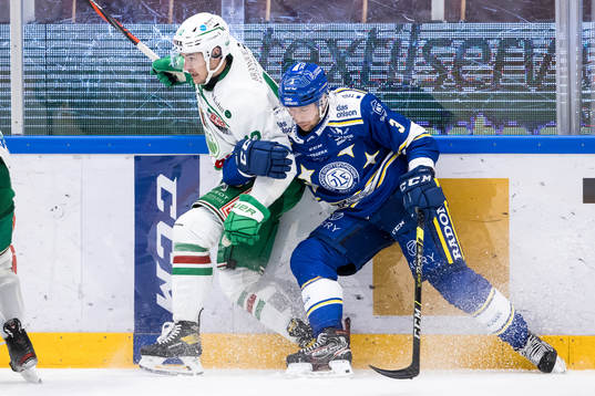 Rögles Brady Ferguson och Leksands August Berg