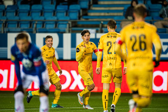 Sebastian Tounekti of Bodø/Glimt celebrates