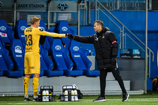 Elias Kristoffersen Hagen of Bodø/Glimt and Kjetil