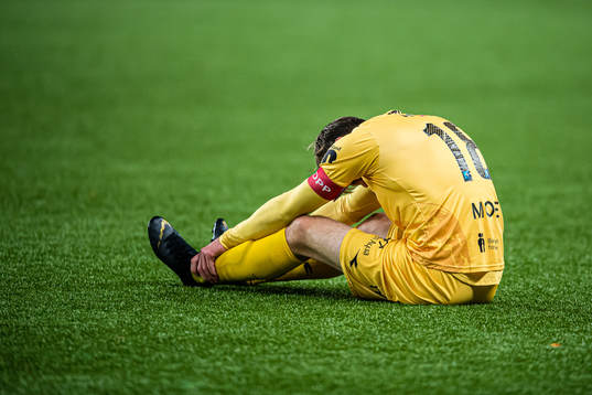 Brede Mathias Moe of Bodø/Glimt looks dejected