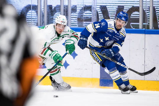 Rögles Benjamin Smith  och Leksands Oskar Lang