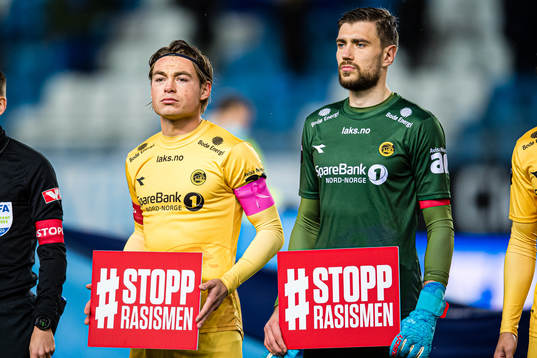 Patrick Berg and Nikita Haikin of Bodø/Glimt