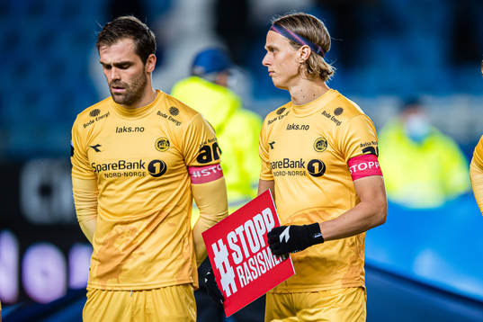 Brede Mathias Moe and Ulrik Saltnes of Bodø/Glimt