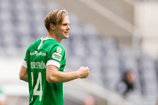 Hammarbys Tim Söderström jublar