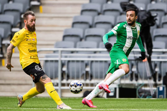 under fotbollsmatchen i Allsvenskan mellan Hammarby och