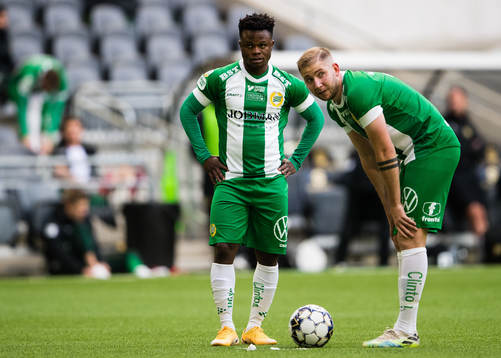 Hammarbys Akinkunmi Amoo och Darijan Bojanic